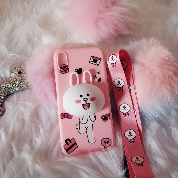 LINE FRIENDS CONY RABBIT PINK IPHONE CASE - Picture 6 of 8